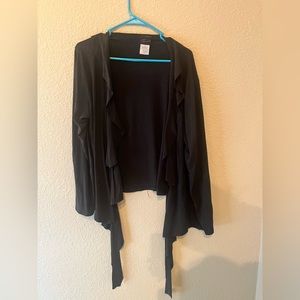 Torrid black sweater w/optional front tie size 2X